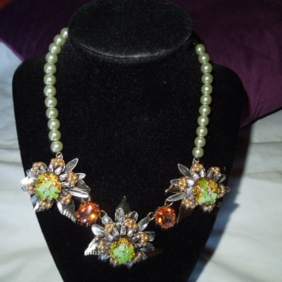 NWT Miriam Haskell Statement Necklace - Picture 1 of 12